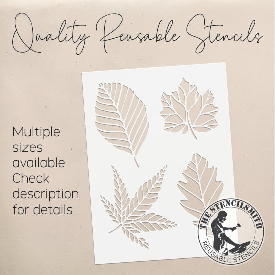 9010 leaves stencil