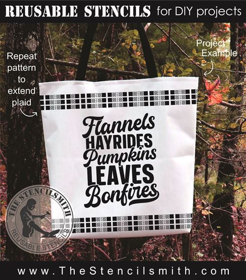 9015 Flannels Hayrides stencil - The Stencilsmith