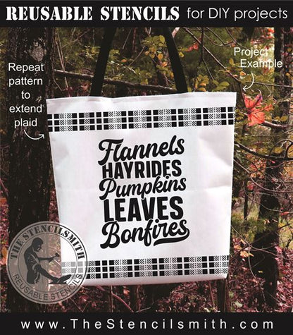 9015 Flannels Hayrides stencil - The Stencilsmith