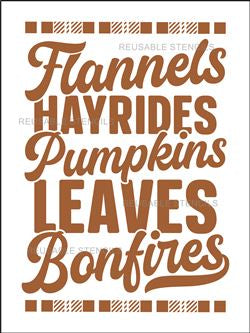 9015 Flannels Hayrides stencil - The Stencilsmith