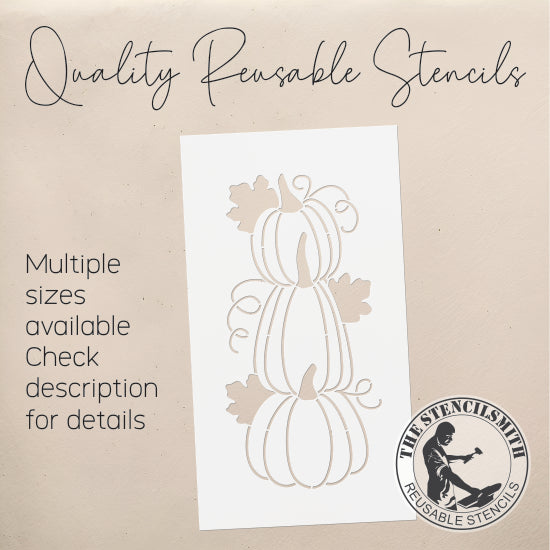 9017 stack of pumpkins stencil