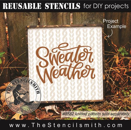 9018 sweater weather stencil - The Stencilsmith