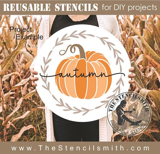 9019 autumn stencil
