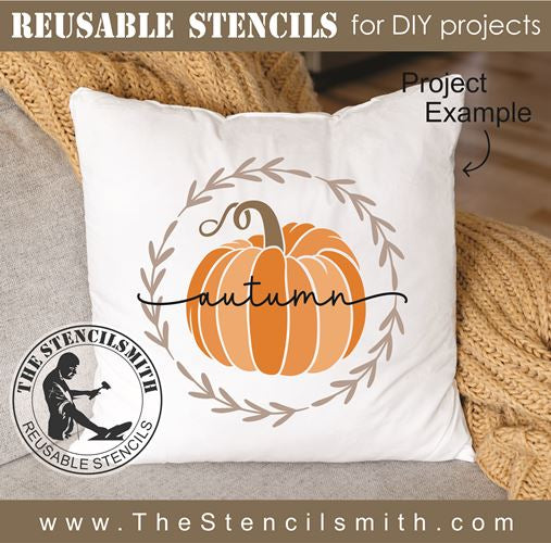 9019 autumn stencil - The Stencilsmith