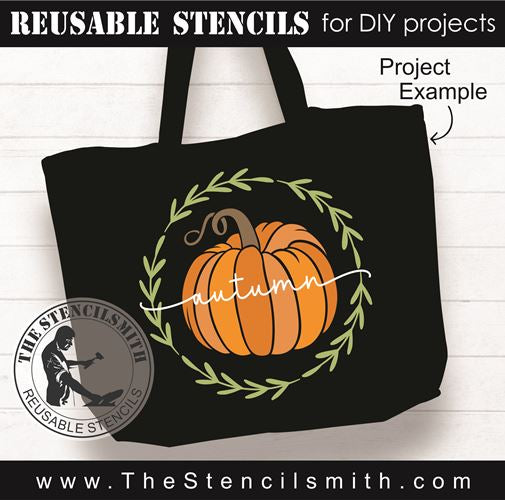 9019 autumn stencil - The Stencilsmith