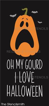 9020 Oh my gourd Halloween stencil - The Stencilsmith