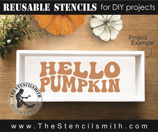 9029 hello pumpkin stencil - The Stencilsmith