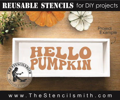 9029 hello pumpkin stencil - The Stencilsmith