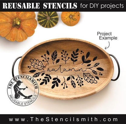 9039 autumn stencil - The Stencilsmith