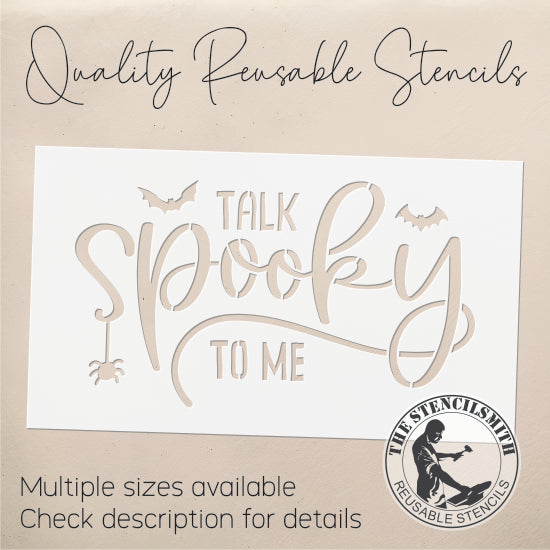 9046 Talk Spooky To Me Stencil