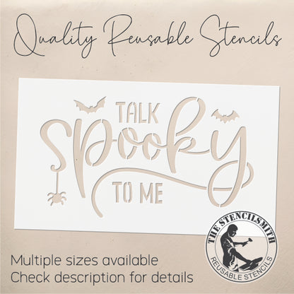 9046 Talk Spooky To Me Stencil