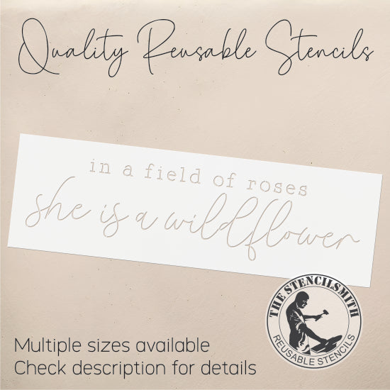9050 In A Field Of Roses Stencil