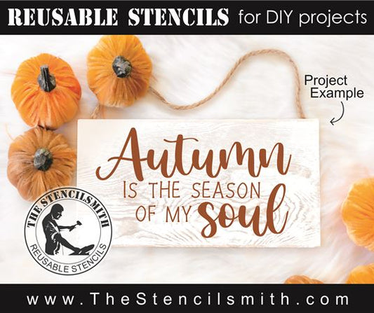9051 Autumn is the season stencil - The Stencilsmith