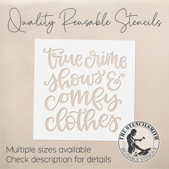 9060 True Crime Shows Stencil