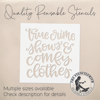 9060 True Crime Shows Stencil