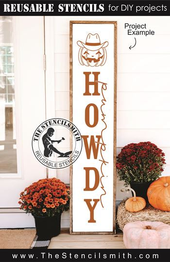 9085 Howdy Pumpkin stencil - The Stencilsmith