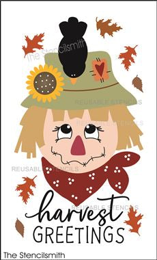 9087 Harvest Greetings stencil - The Stencilsmith