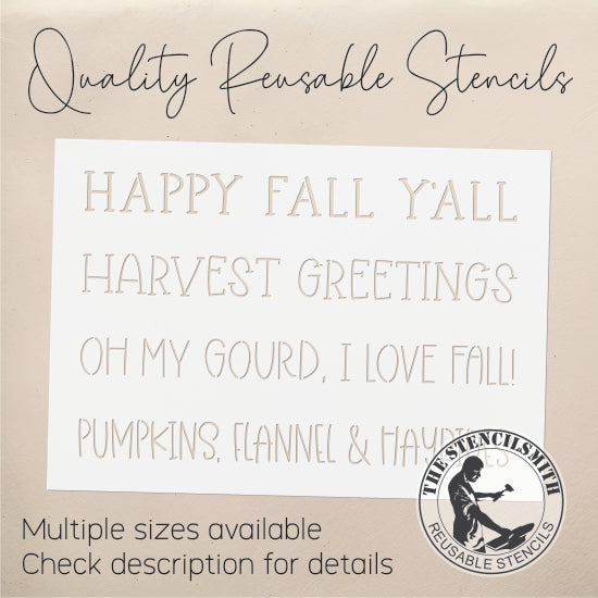 9092 Fall Phrase Collection Stencil