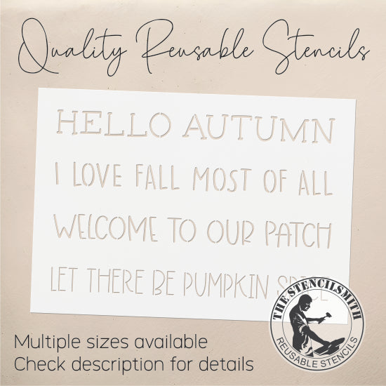 9093 Fall Phrase Collection Stencil