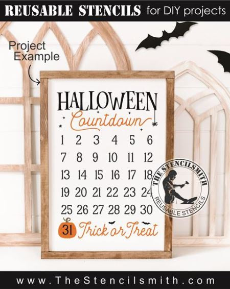 9094 Halloween Countdown stencil - The Stencilsmith
