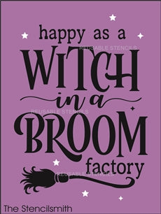 9098 happy as a witch stencil - The Stencilsmith