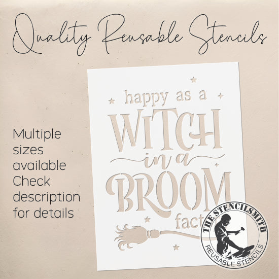 9098 Happy As A Witch Stencil