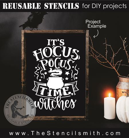 9099 It's Hocus Pocus time stencil - The Stencilsmith
