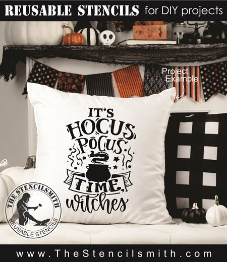 9099 It's Hocus Pocus time stencil - The Stencilsmith