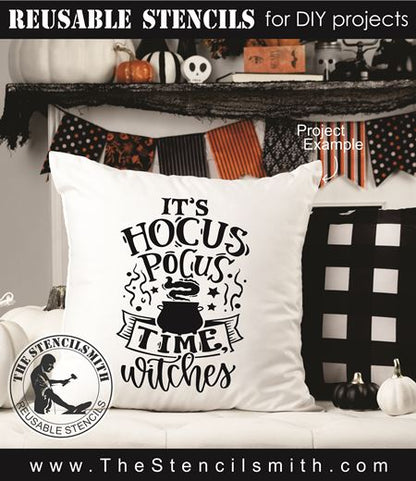 9099 It's Hocus Pocus time stencil - The Stencilsmith
