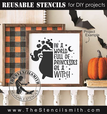9110 in a world of princesses stencil - The Stencilsmith