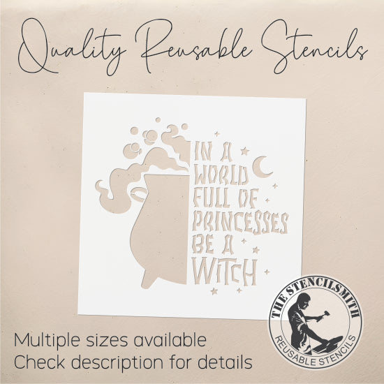 9110 In A World Of Princesses Stencil