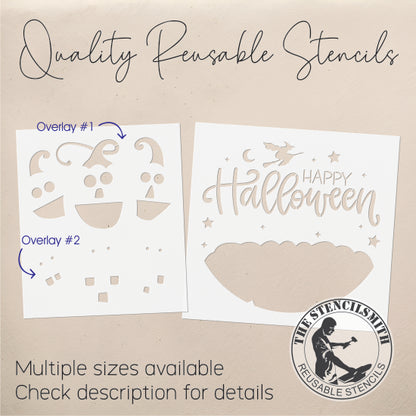 9111 Happy Halloween Stencil