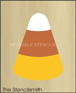 9112 large candy corn stencil - The Stencilsmith
