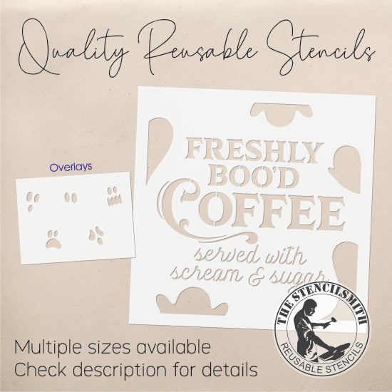9117 Freshly Boo'd Coffee Stencil