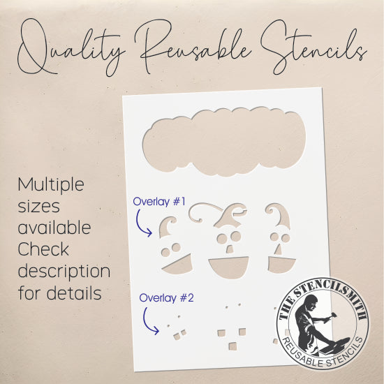 9119 Halloween Pumpkins Stencil