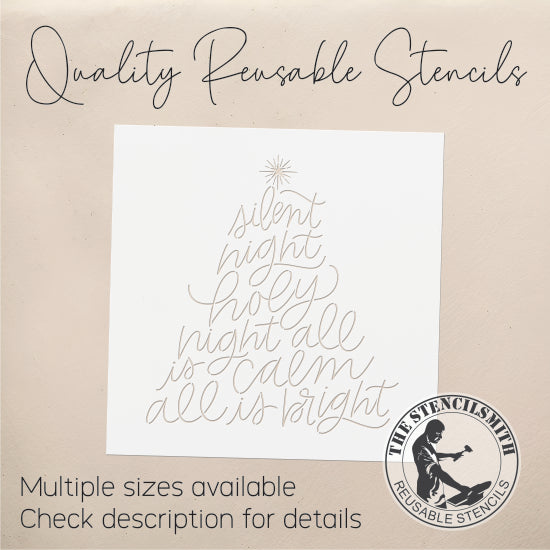 9133 Silent Night Stencil