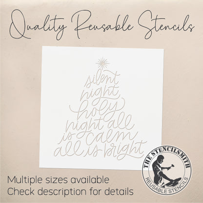9133 Silent Night Stencil