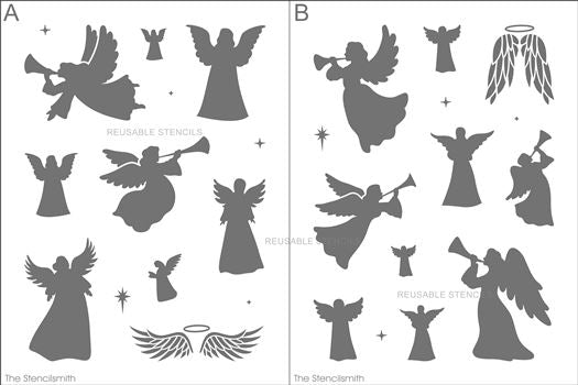 9145 Angel stencils - The Stencilsmith