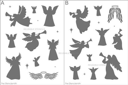 9145 Angel stencils - The Stencilsmith