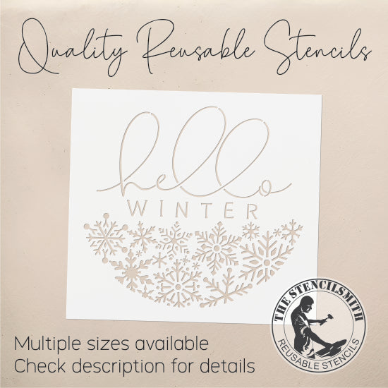 9150 Hello Winter Stencil