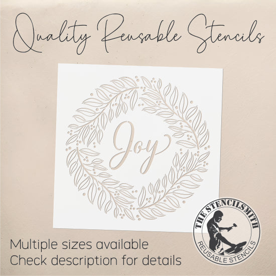 9155 Joy Wreath Stencil