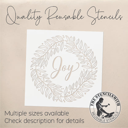 9155 Joy Wreath Stencil