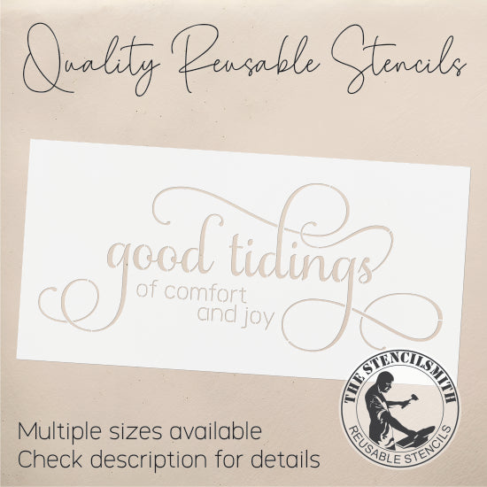 9164 Good Tidings Stencil