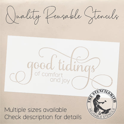 9164 Good Tidings Stencil