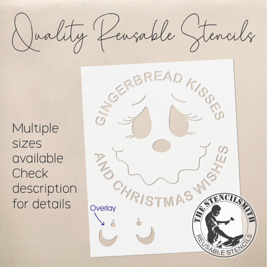 9169 Gingerbread Kisses Stencil