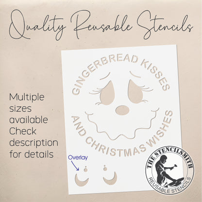 9169 Gingerbread Kisses Stencil