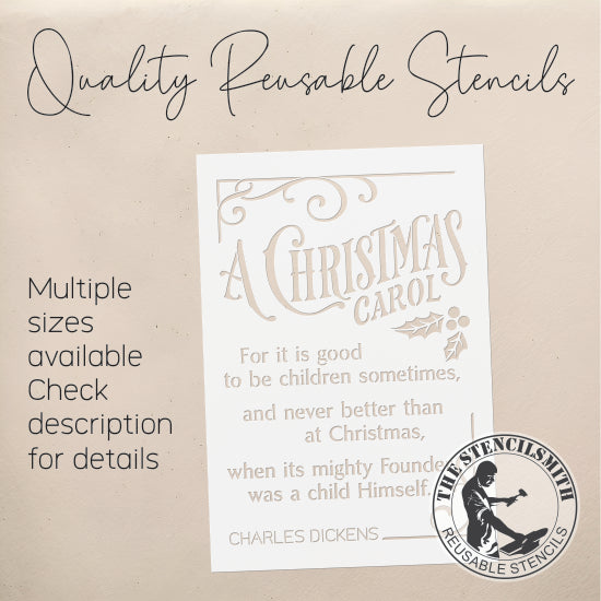 9176 A Christmas Carol Stencil