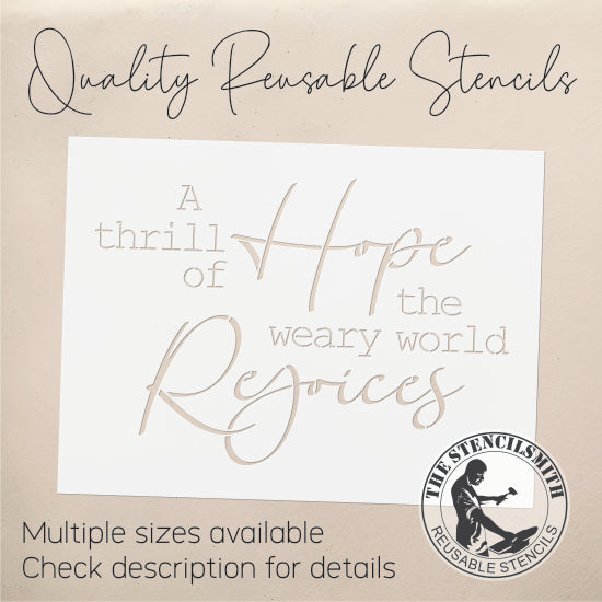 9187 A Thrill Of Hope Stencil