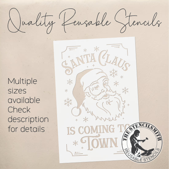 9192 Santa Claus Is Coming To Town Stencil