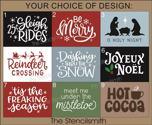 9206 Christmas mini stencils - The Stencilsmith